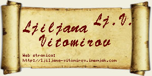 Ljiljana Vitomirov vizit kartica